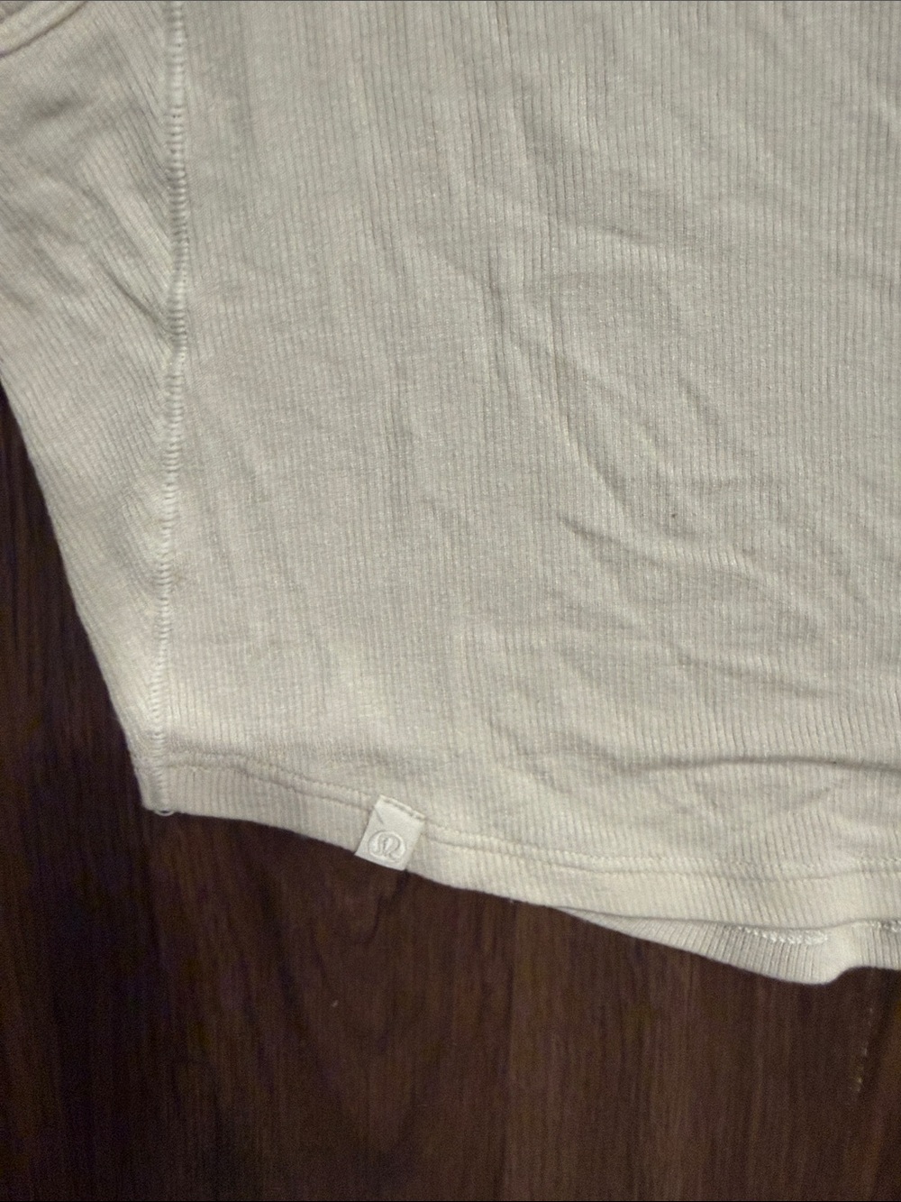 lululemon athletica Cream Ribbed Racerback Tank - Picture 4 of 4